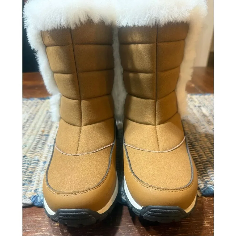 Lands' End Expedition Waterproof Insulated Womens Snow Boots Size 7.5